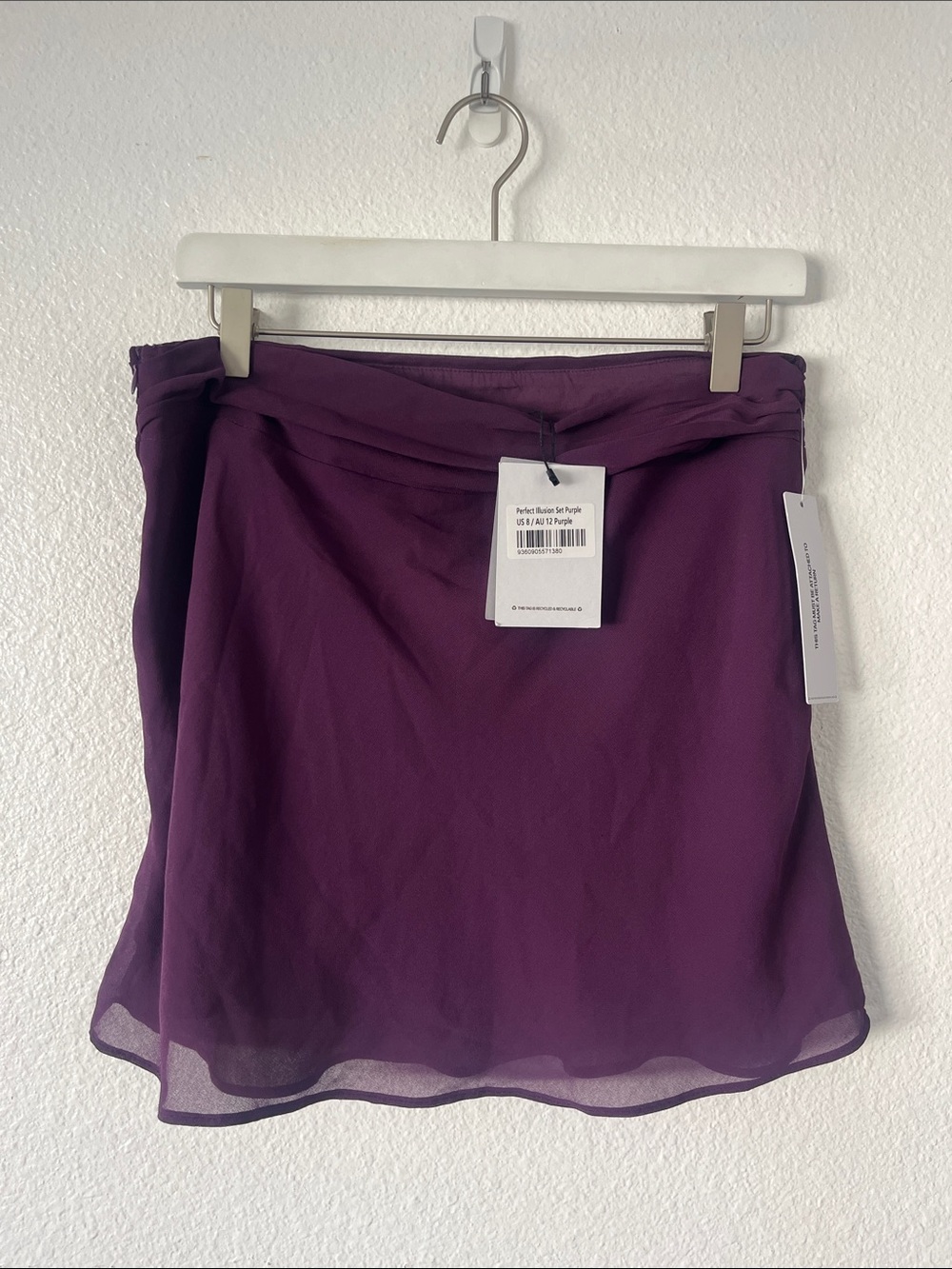 Princess Polly Perfect Illusion Purple Mini Skirt Size 8 NWT